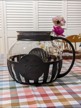 Mueller Popcorn Maker Glass Bowl with Black Frame
